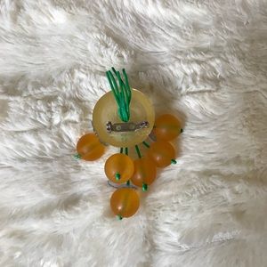 Accessories - Lemon and confetti lucite brooch Accessories - Lemon and confetti lucite brooch